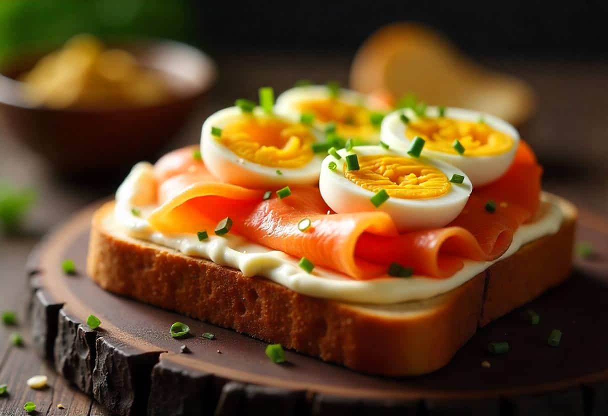 Roti Kucai Telur Ayam Omega Salmon