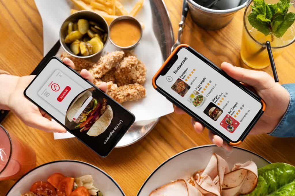Pesan makanan online saat sibuk