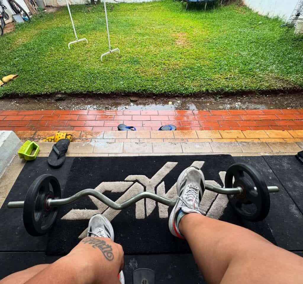 Saykoji mulai rutin latihan beban di rumah