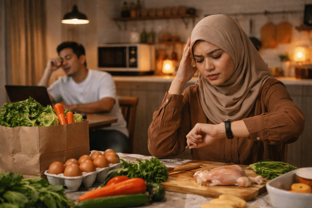 Kesibukan membuat tidak sempat menyiapkan makan sahur atauu berbuka