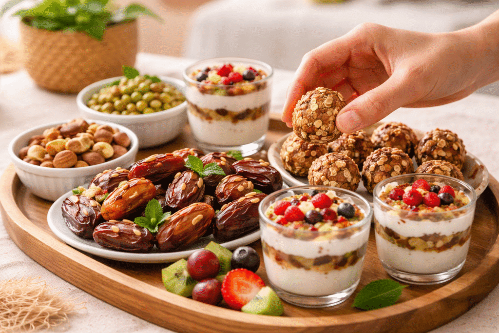 Pilih snack yang mengandung serat atau tidak manis berlebihan