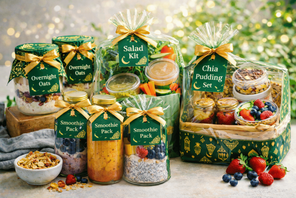 Starter makanan sehat seperti smoothies, chia pudding dan overnight oats