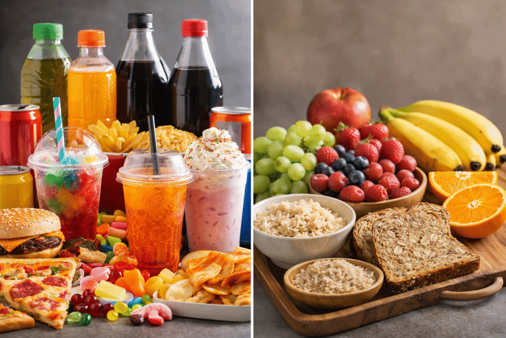 Batasi makanan dengan gula tambahan dan konsumsi makanan yang alami