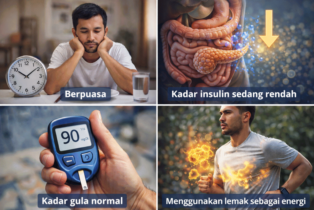 Ilustrasi aktivitas yang meningkatkan intensitas autofagi