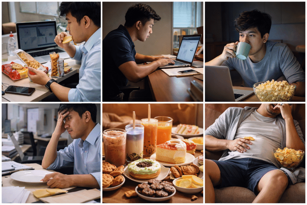 Kebiasaan sehari-hari yang bisa meningkatkan kolesterol seperti makanan olahan, kurang gerak, begadang, dan stres