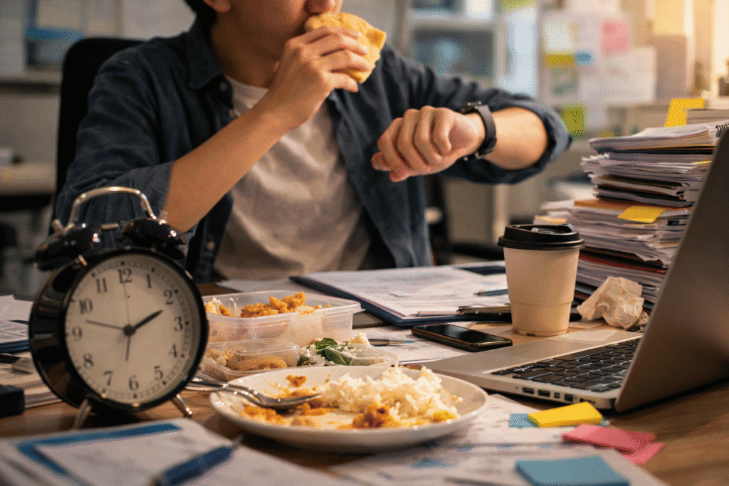 Makan tidak teratur karena sibuk memicu asam lambung naik