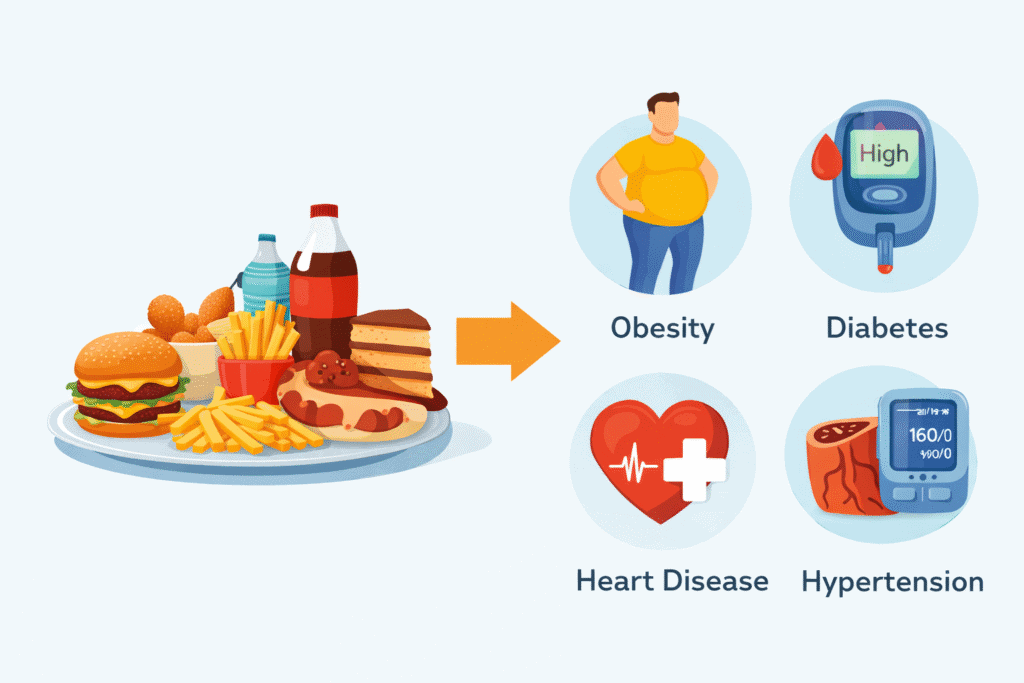 Penyakit berkaitan erat dengan pola makan dan gaya hidup