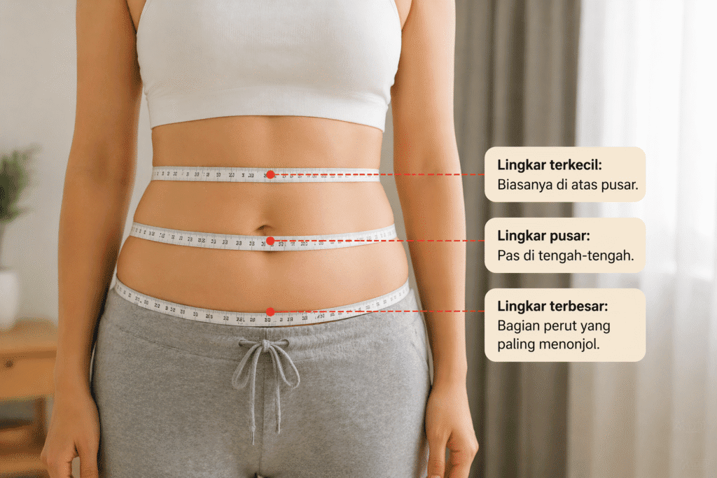 Cara mengukur lingkar perut saat diet