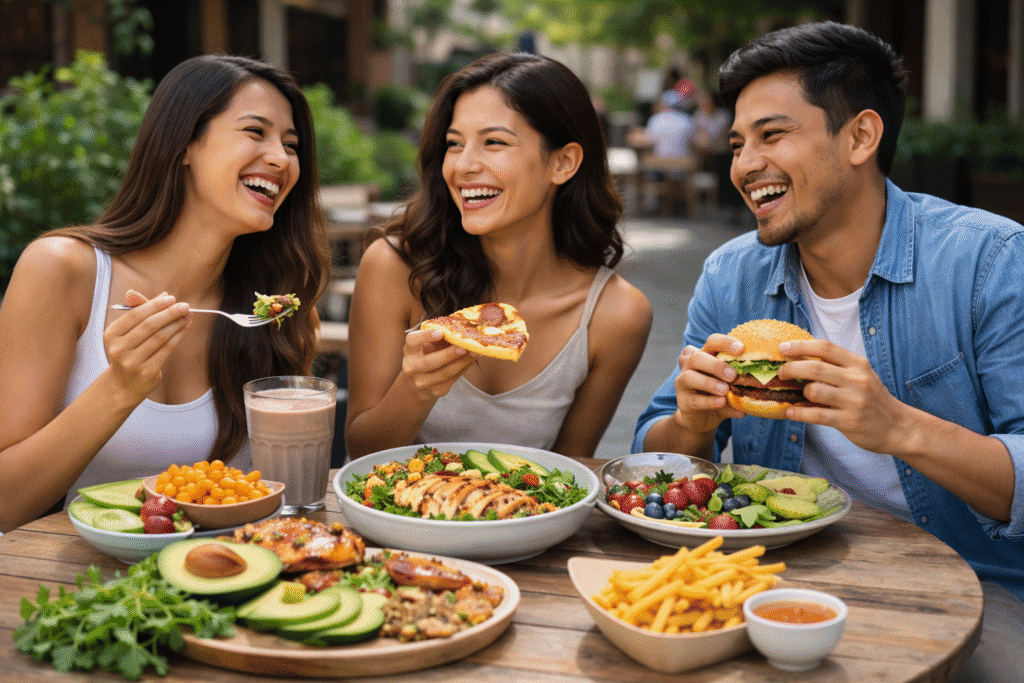 Diet dengan tetap bisa menikmati makanan favorit dengan teman-teman