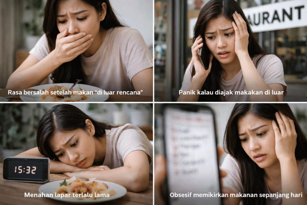 Ilustrasi ciri-ciri diet mulai tidak sehat