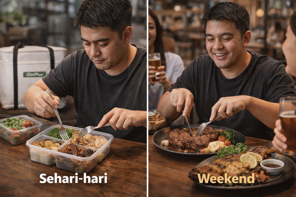 Keseimbangan makan bergizi dan self reward ke resetoran sesekali juga penting