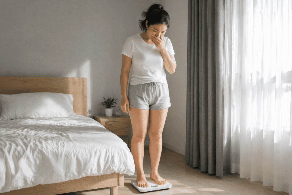 Timbang berat badan setelah bangun tidur