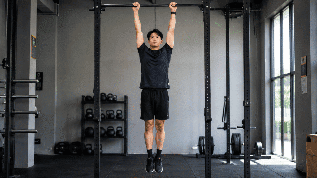 Dead hang test untuk mengukur grip strength dan daya tahan tubuh atas