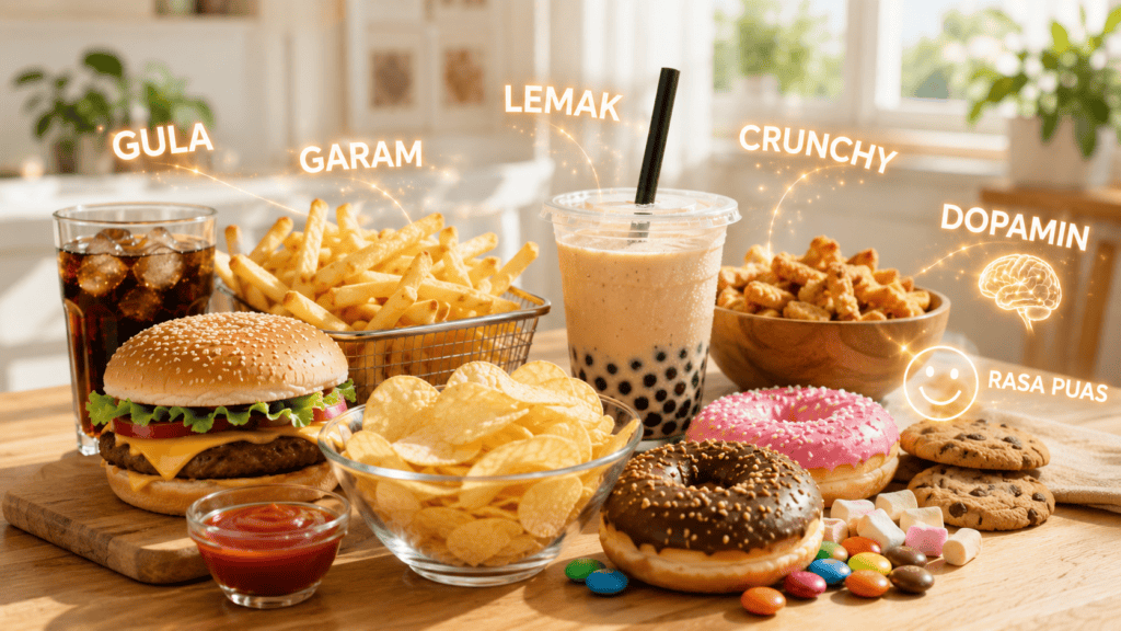 Makanan ultra-proses yang bisa memberi dopamin instan dengan rasanya yang kuat