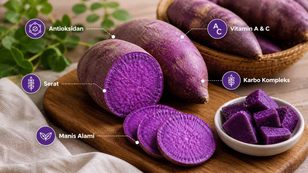 Nutrisi Ube yang luar biasa untuk kesehatan tubuh