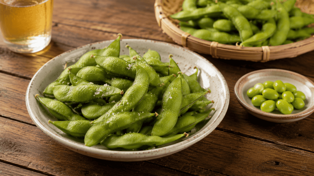 Edamame rebus sebagai camilan tinggi protein dan serat