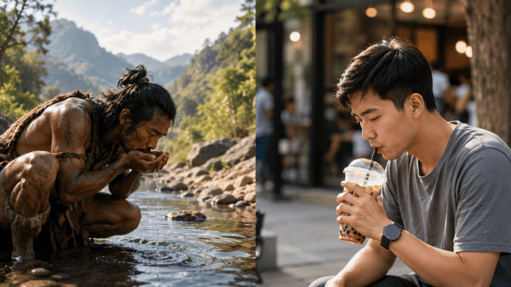 Orang dulu minum air putih, orang sekarang minum boba tinggi gula