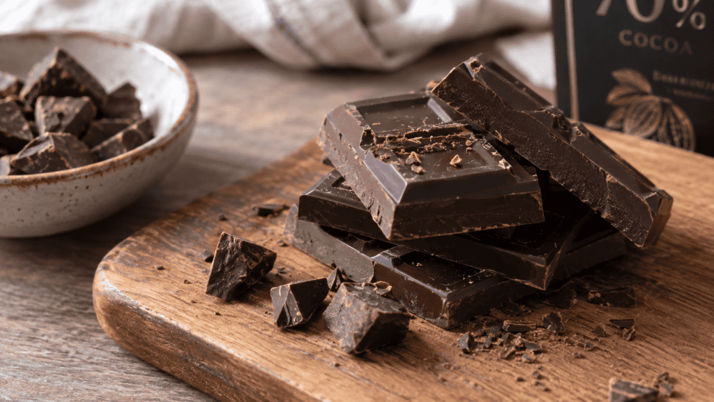 Dark chocolate kaya kakao sebagai pilihan camilan saat stres