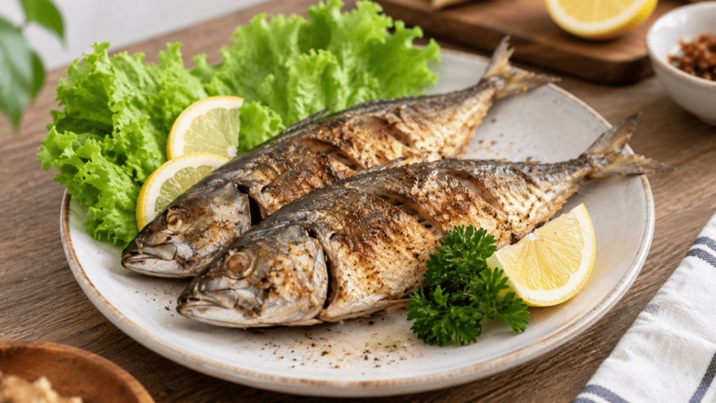 Ikan kembung panggang kaya omega-3 untuk mendukung kesehatan otak