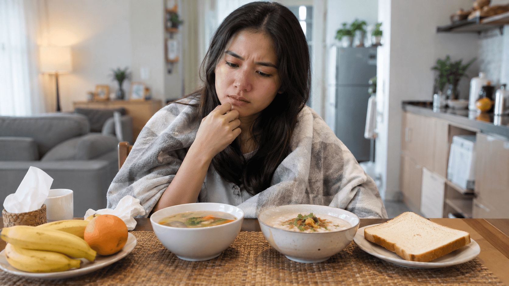 Lagi Flu, Diare, atau Mual Sebaiknya Makan Apa