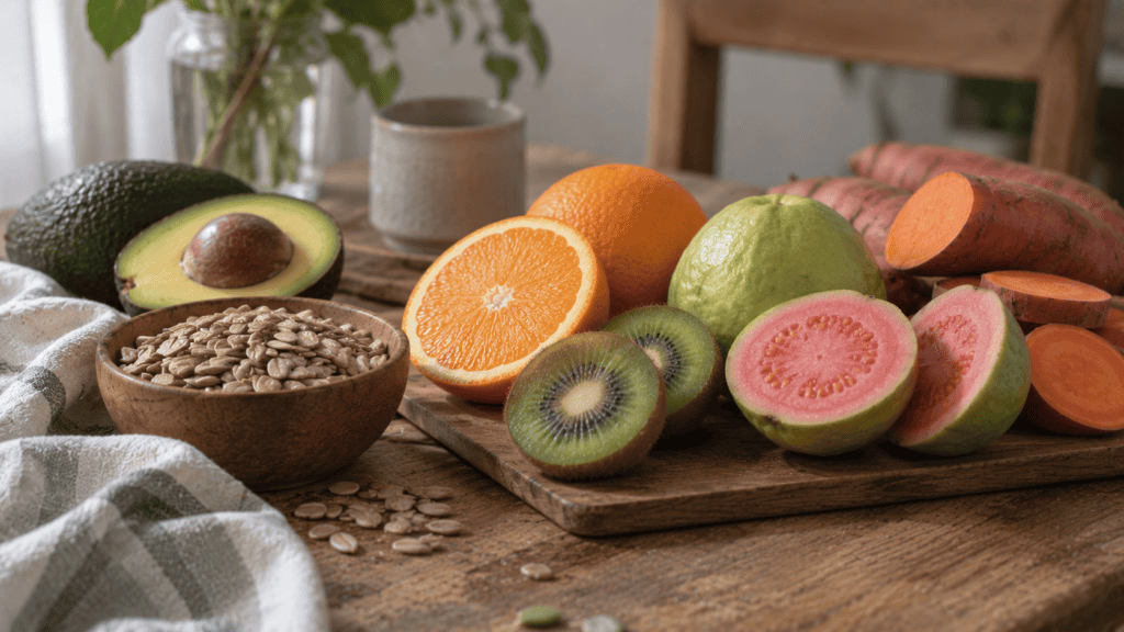 Makanan kaya vitamin C dan vitamin E untuk kesehatan kulit