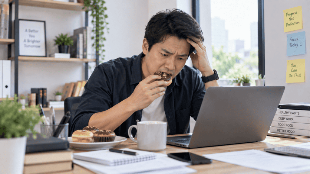 Stres tinggi memicu keinginan ngemil dan mengganggu program diet.